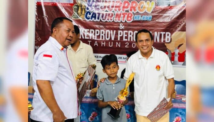Khaizan Sabet Juara 1 Kejurprov Catur NTB, Siap Berlaga di Kejurnas Sulbar