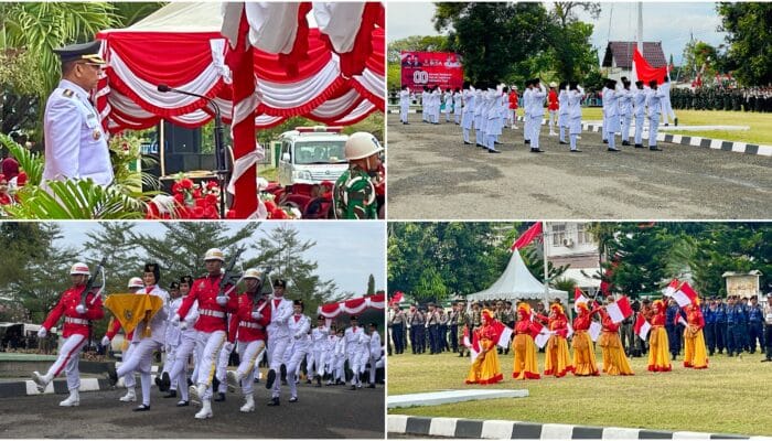 Paskibraka Kota Bima Sukses Kibarkan Sang Merah Putih di HUT RI ke-80