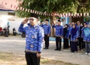 Semangat Kemerdekaan, Kominfotik Kota Bima Kompak Gelar Upacara dan Kegiatan