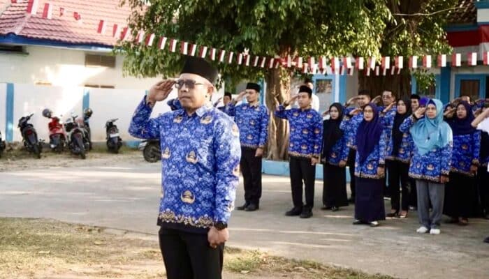 Semangat Kemerdekaan, Kominfotik Kota Bima Kompak Gelar Upacara dan Kegiatan