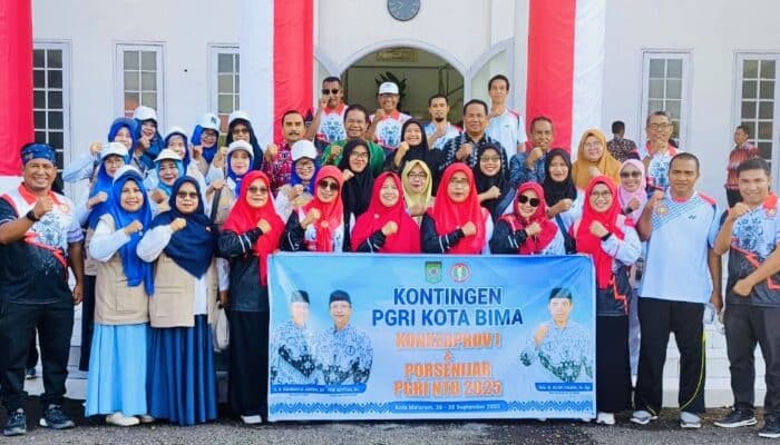 Guru Kota Bima Unjuk Gigi di Porsenijar PGRI NTB, Pj Sekda: Jaga Sportifitas