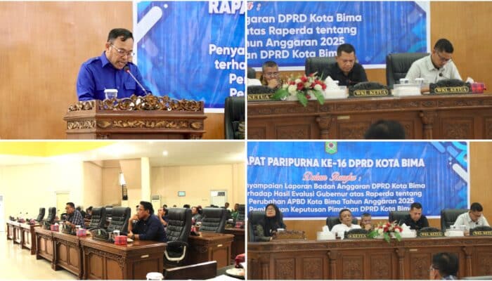 Perubahan APBD Kota Bima 2025, Anggaran Sejumlah Dinas Naik, Sebagian Lain Dipangkas