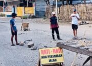 Warga Peringatkan Bahaya, Lubang Besar di Jalan Trans Nasional Kota Bima–NTT Ancam Nyawa