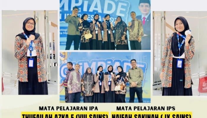 Dua Siswa MTsN 1 Kota Bima Pulang Bawa Medali OMI 2025