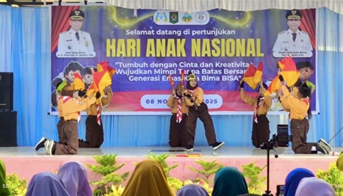 DP3A Kota Bima Rayakan Hari Anak Nasional di SDN 55 Dara