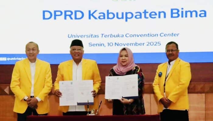 Rektor UT Teken MoU dengan Ketua DPRD Kabupaten Bima, Akses Kuliah Makin Mudah