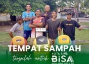 DLH Kota Bima Pasang Tempat Sampah Terpilah di Lokasi Publik