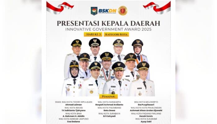 Wali Kota Bima Paparkan Inovasi di IGA 2025, Dari Ekonomi hingga Stunting