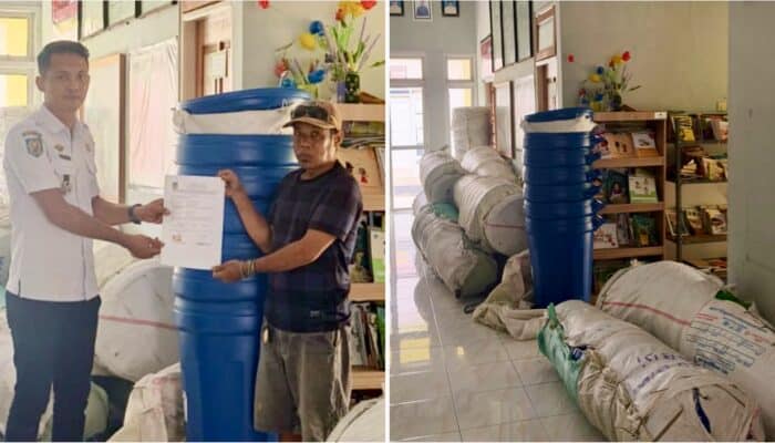Lurah Lewirato Gaspol Program BISA, Bagi-Bagi 70 Bak Sampah
