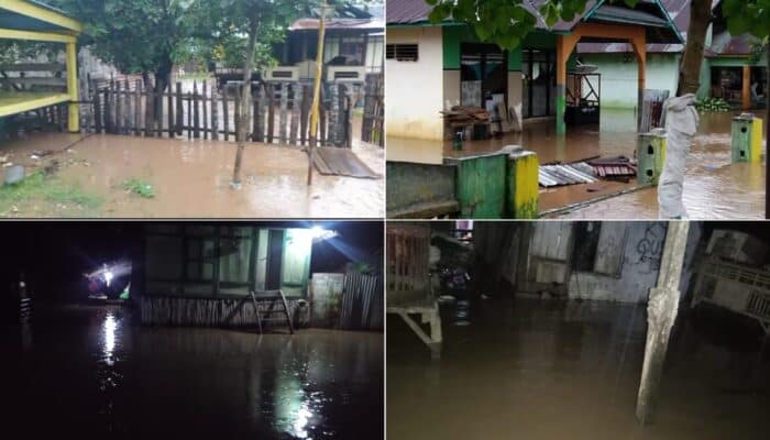Cuaca Ekstrem Picu Banjir di Tambora dan Palibelo, Puluhan Rumah Terendam