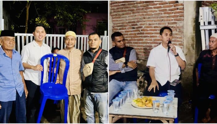 Reses di Lingkungan Salama, Yogi Serap Aspirasi Warga dan Serahkan Bantuan Kursi