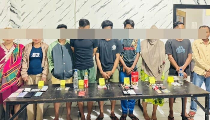 Polres Bima Kota Bongkar Dugaan Sarang Narkoba di Kumbe, 9 Orang Diamankan