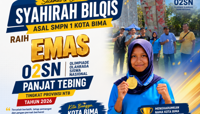 Hebat! Siswi SMPN 1 Kota Bima Sabet Emas O2SN NTB, Siap Tembus Nasional