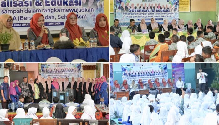 Wujudkan Program BISA, ISWARA Kota Bima Gandeng DLH Edukasi Pelajar Tangani Sampah Non Organik