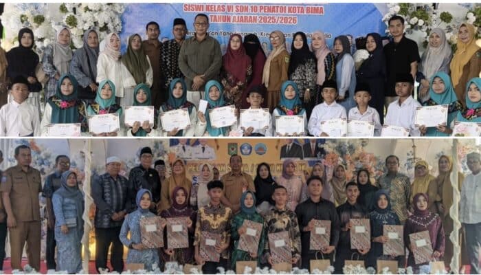 Hadiri Pelepasan Siswa SDN 10 dan SMPN 6, Kadis Dikpora Kota Bima Titip Pesan Inspiratif