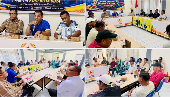 14 Hari Jelang Porprov, KONI Kota Bima Matangkan Persiapan 530 Personel Kontingen