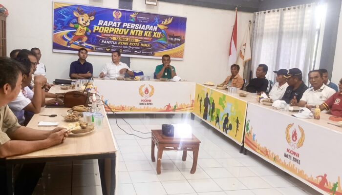 Rakor KONI Kota Bima Matangkan Pendampingan Cabor, Perkuat Persiapan Porprov NTB 2026