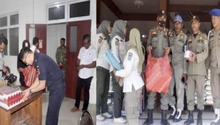 Disembunyikan di Rak dan Gudang, Tim Gabungan Sita Ribuan Rokok Ilegal