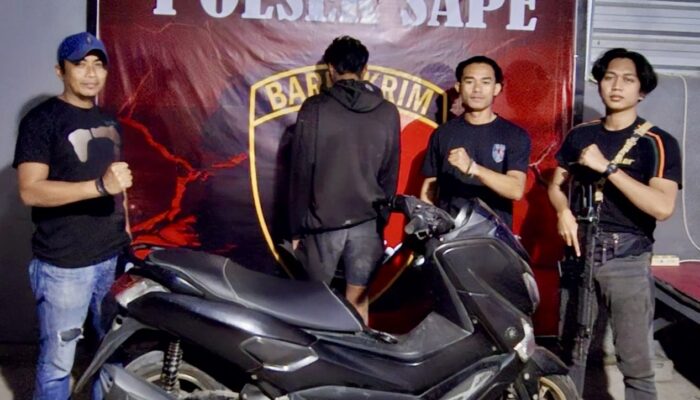 Curi NMAX dan Tabung Gas, Pemuda di Sape Dibekuk Tim Opsnal Polsek