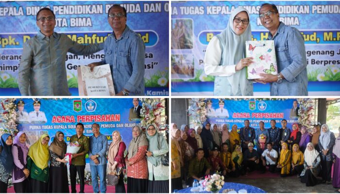 Perpisahan Penuh Haru Mantan Kadis Dikpora, Wawali Bima Sampaikan Penghargaan Tulus
