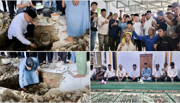 Peletakan Batu Masjid Al Hikmah, Wali Kota Bima Ajak Warga Ramaikan Salat Berjamaah