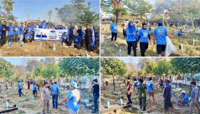 Sambut HUT ke-25, Partai Demokrat Kota Bima Gelar Kerja Bakti “Gerakan Indonesia ASRI Langit Biru”