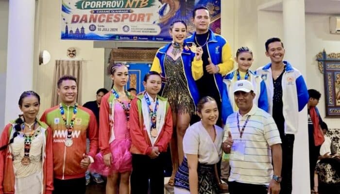 Tampil Memukau, Dance Sport Kota Bima Persembahkan Emas dan Dua Perunggu