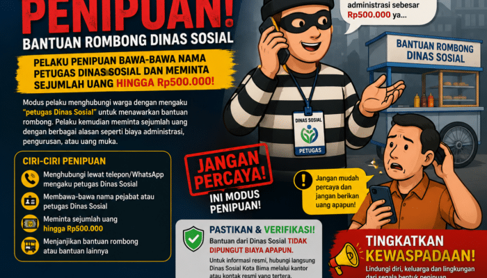 Hati-Hati! Ada yang Ngaku Petugas Dinsos Kota Bima dan Minta Uang ke Warga
