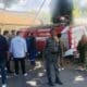Mobil Damkar Kota Bima Tiba-Tiba Tabrak Kantor LTSA, Tembok Hancur Berantakan