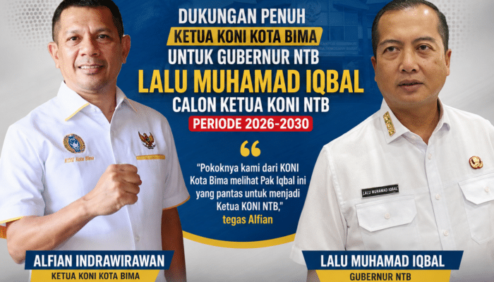 Bursa Ketua KONI NTB Memanas, KONI Kota Bima Nyatakan Dukungan untuk Lalu Iqbal