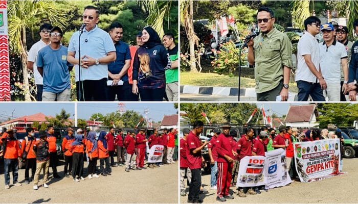 Wali Kota Bima Lepas Relawan yang Berangkat Bantu Korban Gempa NTT