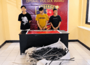 Polsek Wawo Bekuk 3 Terduga Pencuri Kabel PLN Bersama Barang Bukti