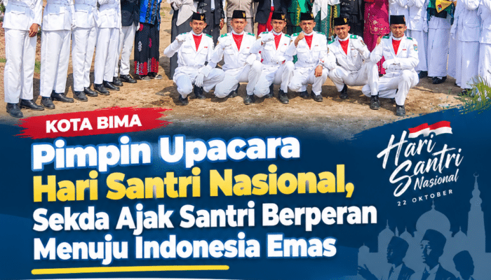 Pimpin Upacara Hari Santri Nasional, Sekda Ajak Santri Berperan Menuju Indonesia Emas