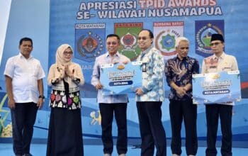 Kota Bima Raih TPID Terbaik 3 se-Nusamapua, Wali Kota Terima Penghargaan dari BI