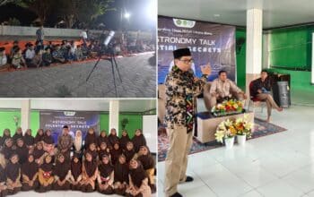 Santri MTsN 1 Kota Bima Belajar Astronomi Islam Sambil Mengamati Benda Langit
