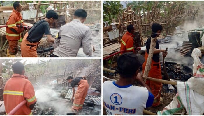 Lupa Matikan Kompor Saat Memasak, Rumah Warga Dodu Hangus Terbakar